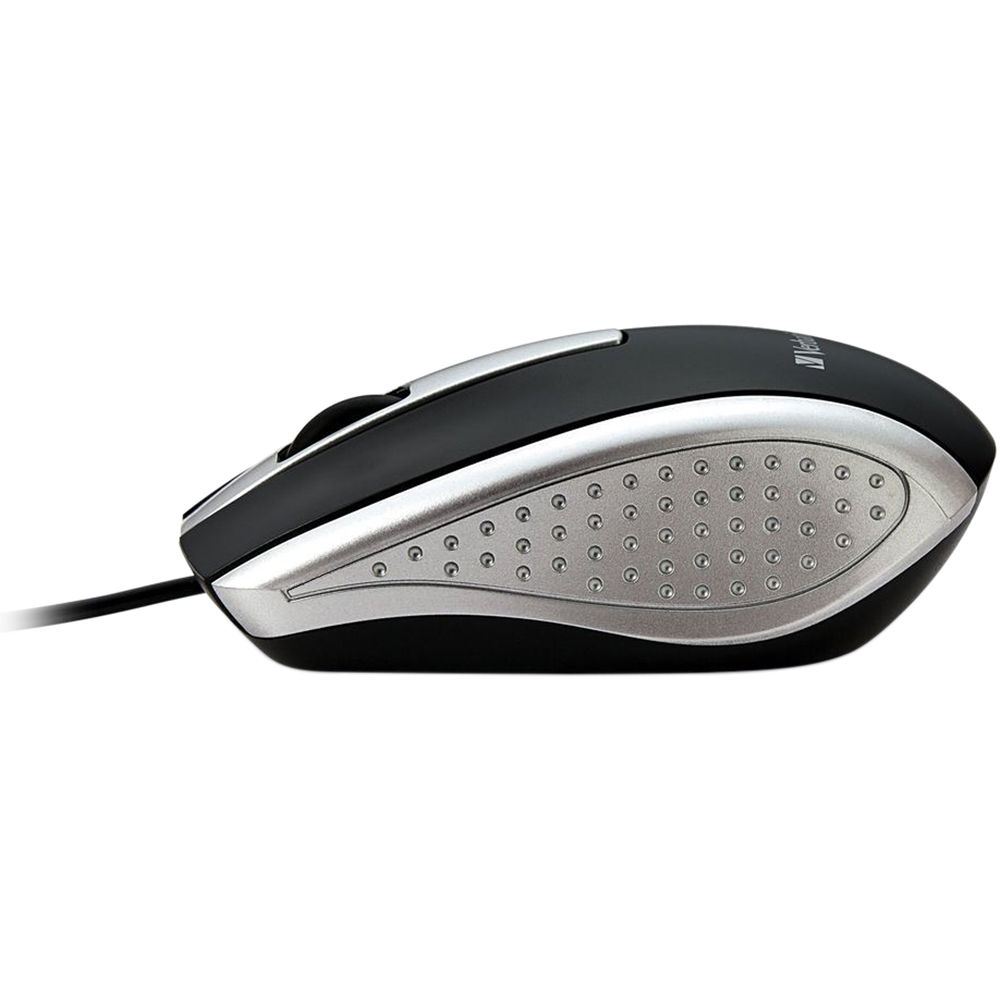 CORDED NOTEBOOK OPTICAL MOUSE-SILVER — view 2