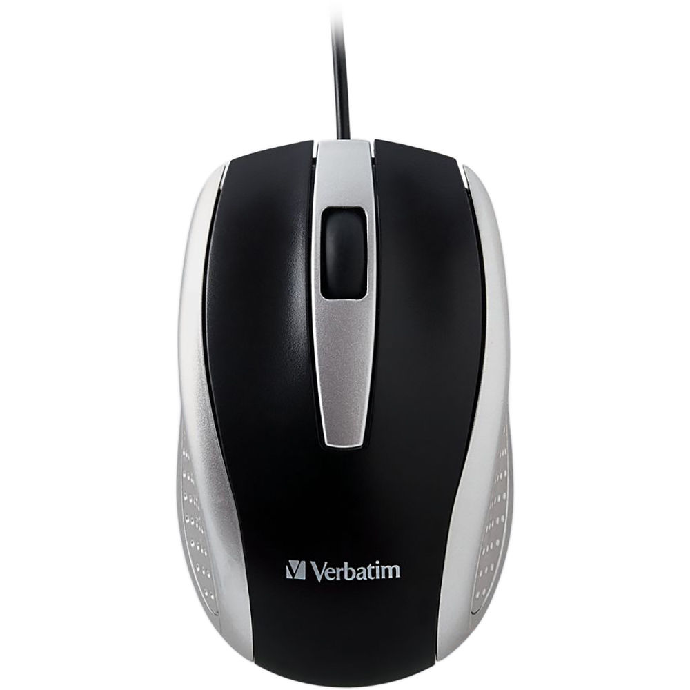 CORDED NOTEBOOK OPTICAL MOUSE-SILVER — view 3