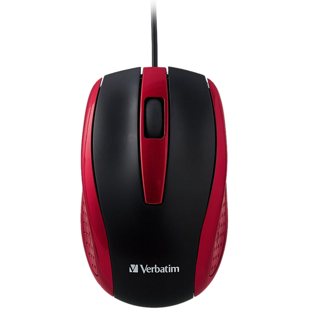 WIRED OPTICAL BRAVO MOUSE - RED — view 3