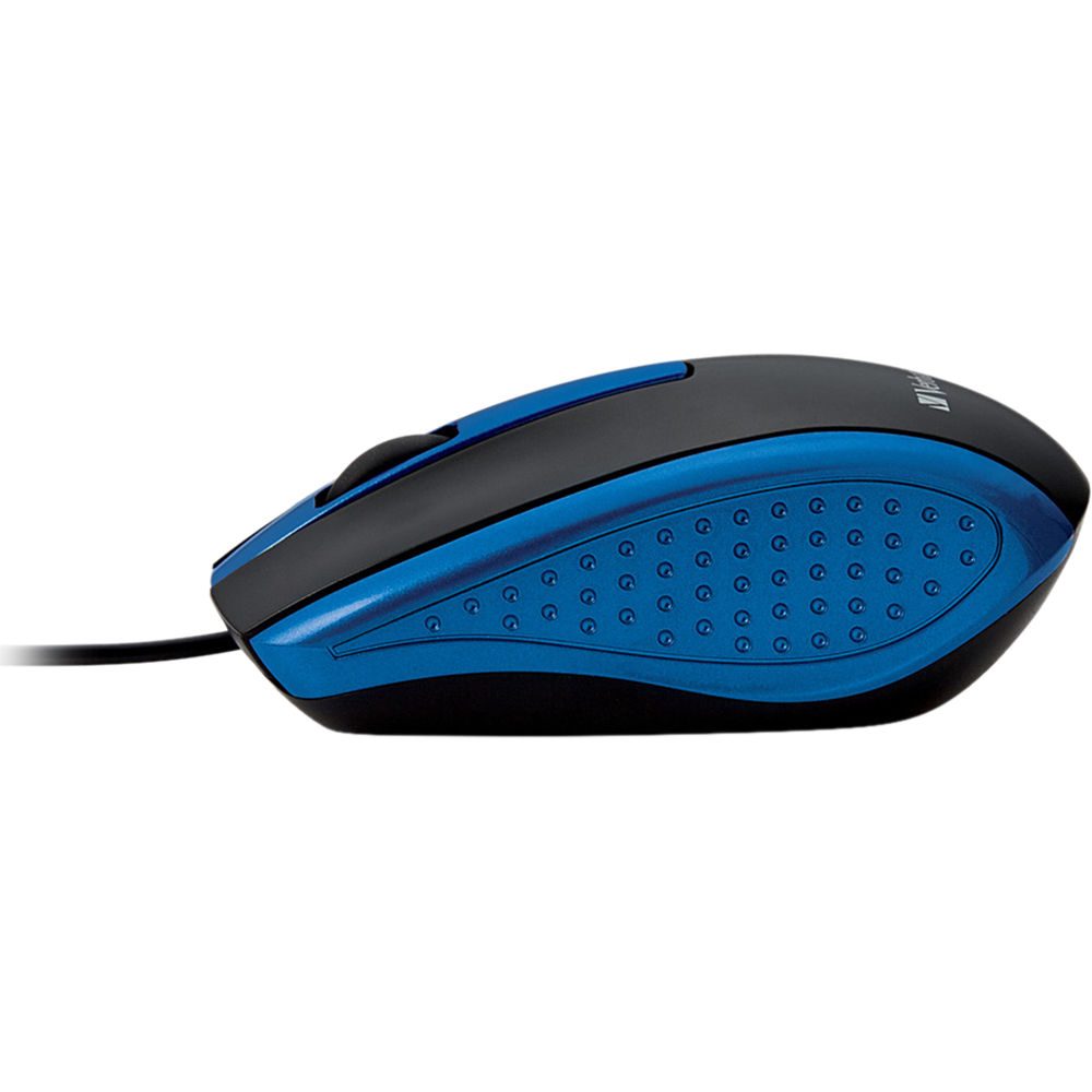 CORDED NOTEBOOK OPTICAL MOUSE BLUE — view 2