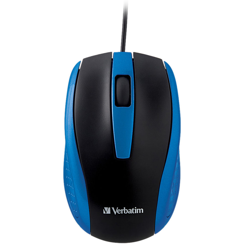 CORDED NOTEBOOK OPTICAL MOUSE BLUE — view 3