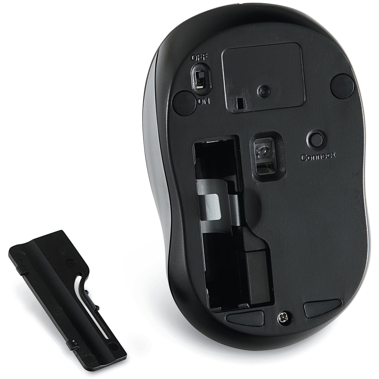 Verbatim silent wireless Blue LED mouse in graphite with ergonomic design — view 5