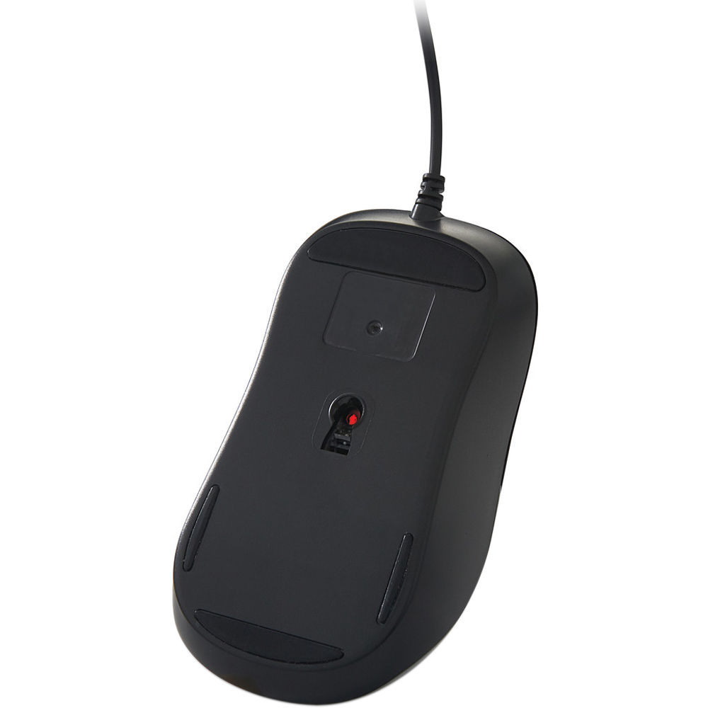 SILENT CORDED OPTICAL MOUSE - BLACK — view 4