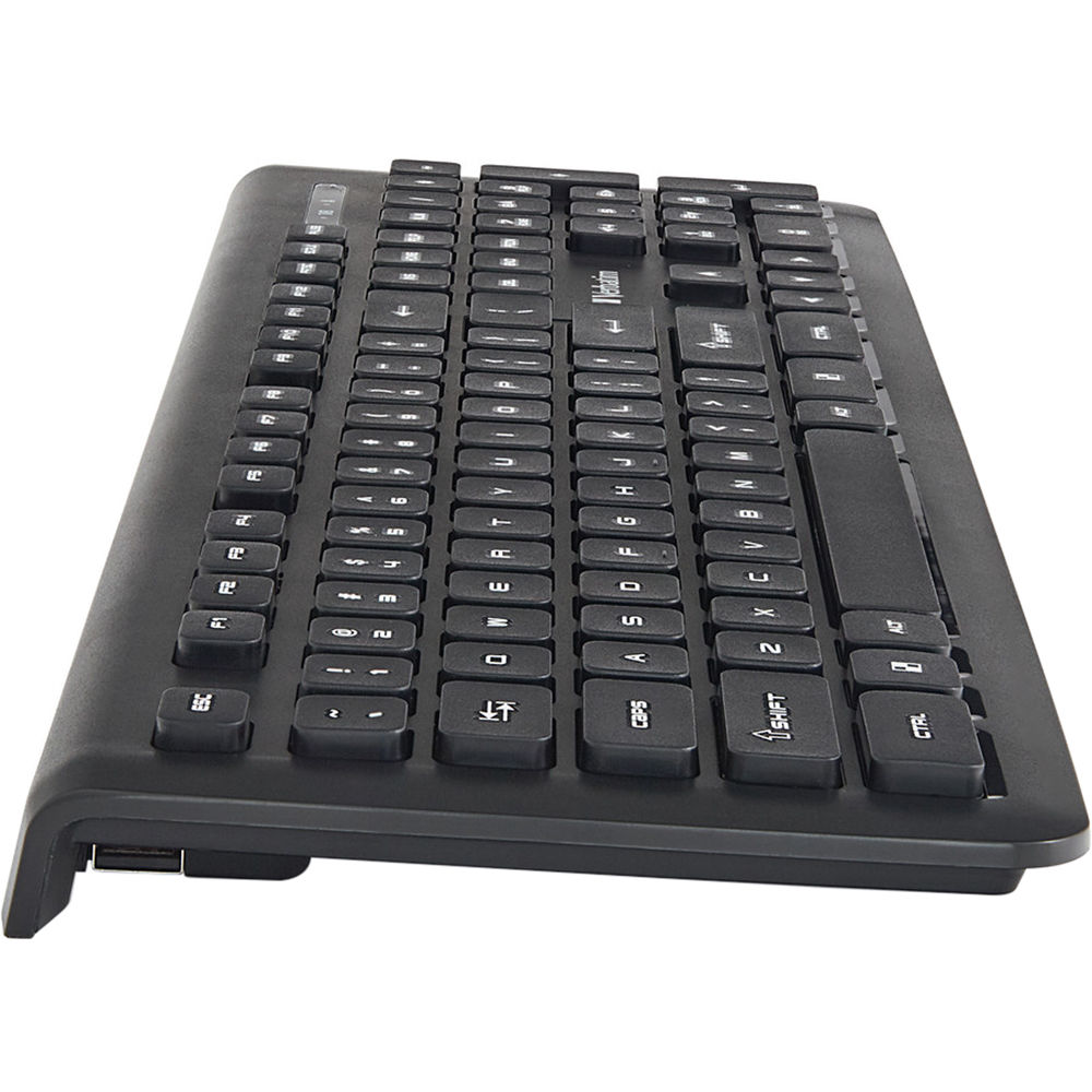 Verbatim 99793 wireless slim keyboard with compact low-profile design — view 2