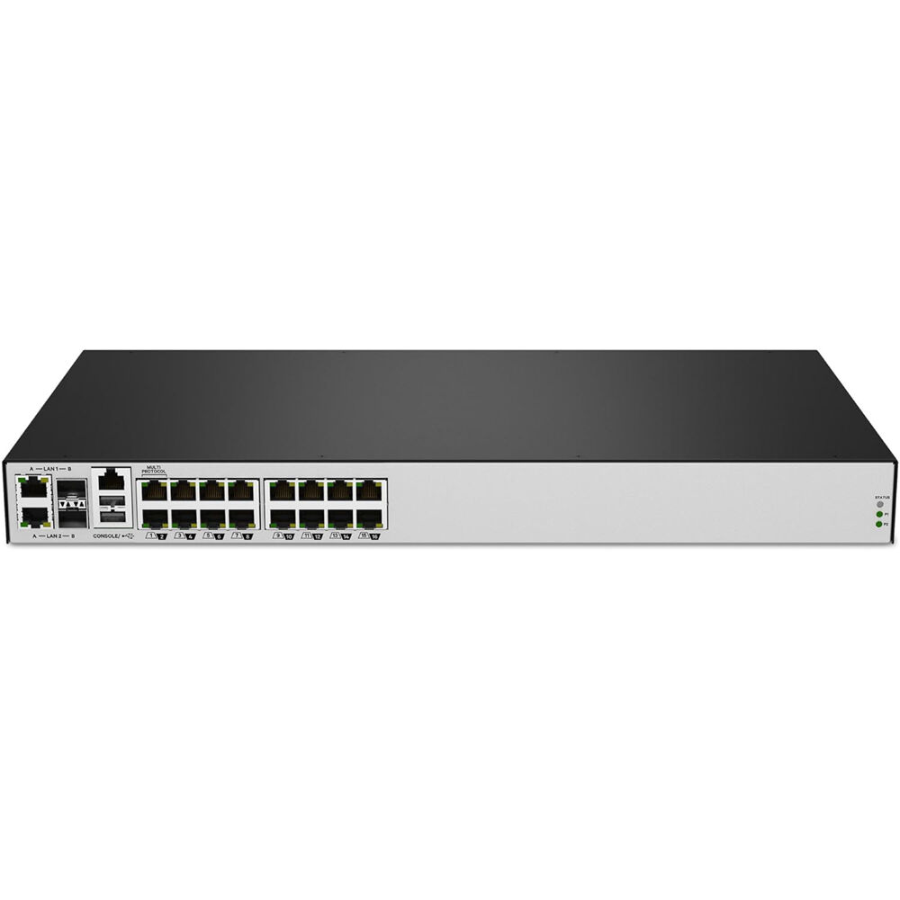 Vertiv ACS8016MDAC-400 16-port dual AC console server with analog modem for secure remote access — view 2