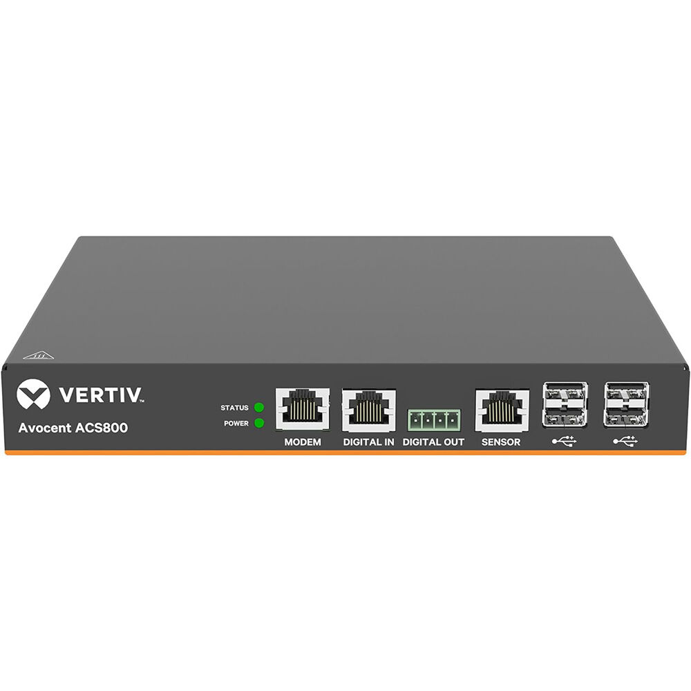 Vertiv 4-port ACS console server with AC/DC power and analog modem for remote out-of-band management — view 2
