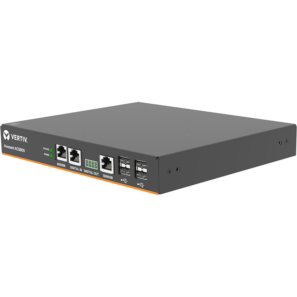 Vertiv 4-port ACS console server with AC/DC power and analog modem for remote out-of-band management — view 3