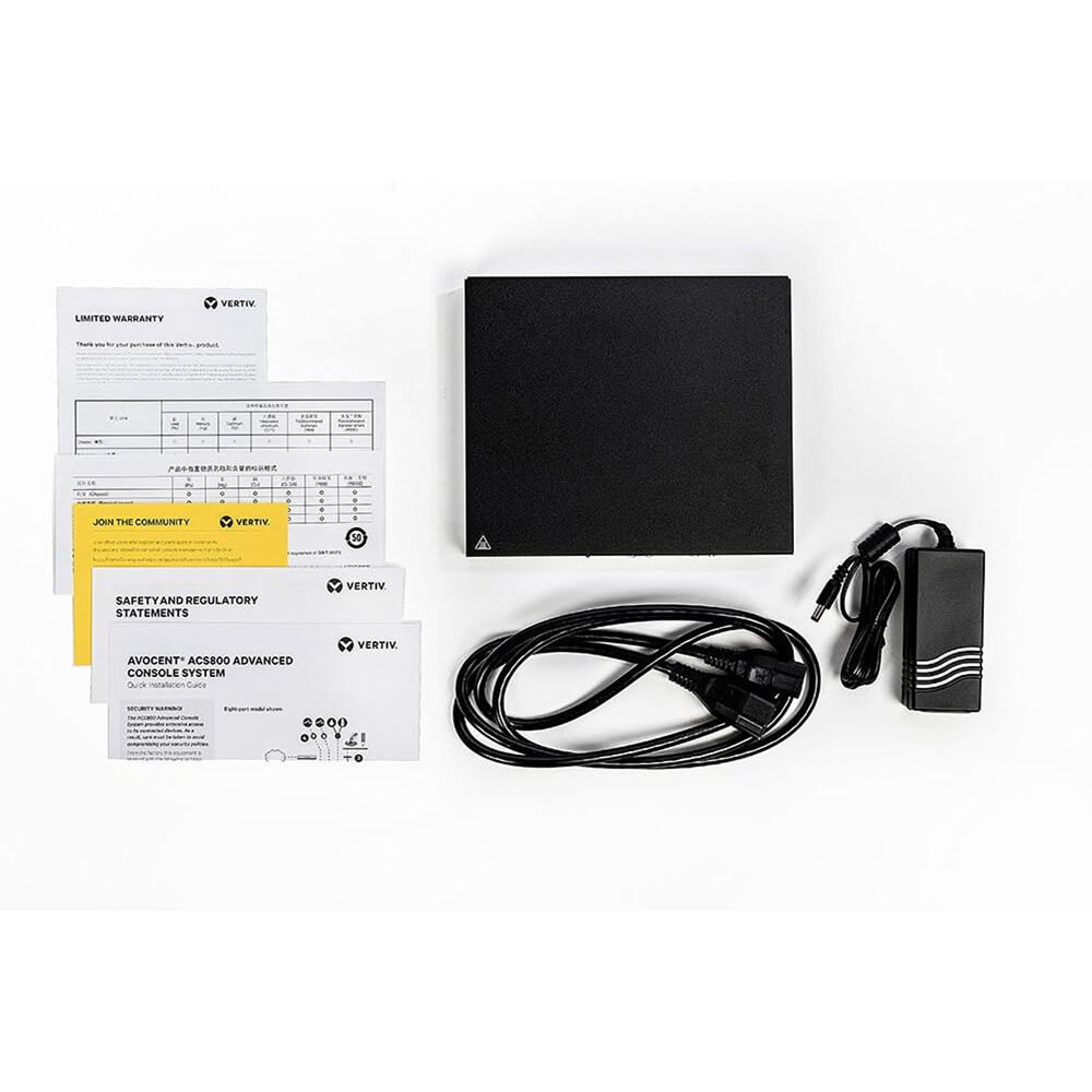 Vertiv 4-port ACS console server with AC/DC power and analog modem for remote out-of-band management — view 6