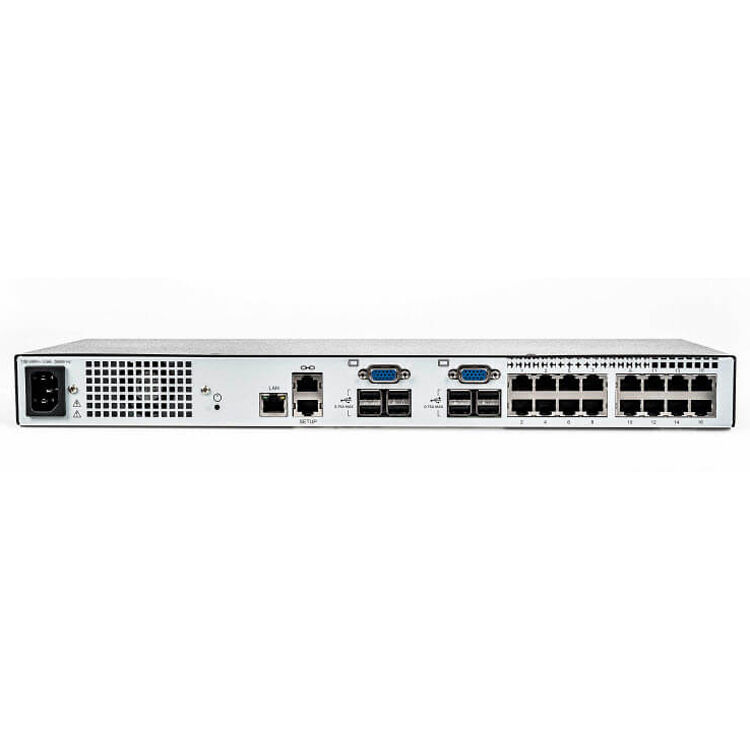Vertiv 16-port AutoView KVM switch with VM and CAC support for secure remote server management — view 3