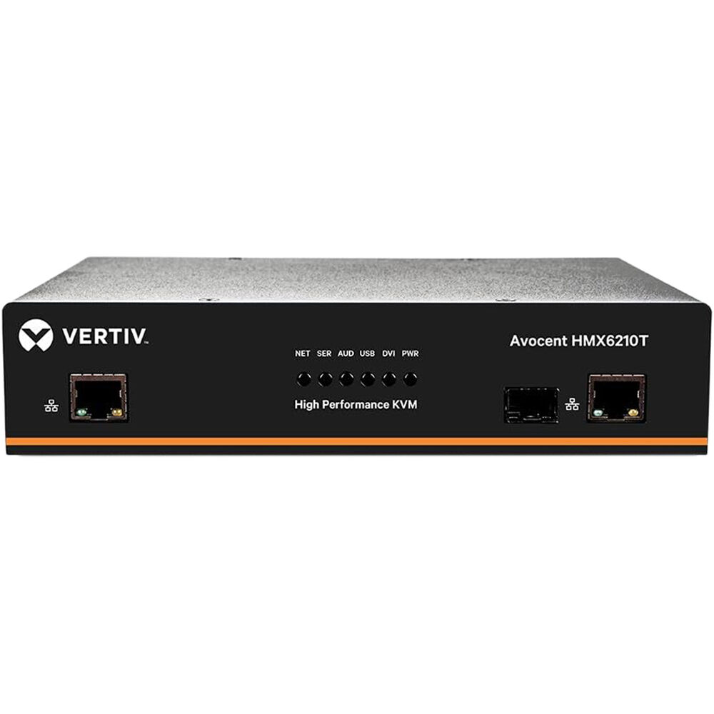 Vertiv AVOCENT HMX HMX6210T digital KVM extender with DVI, 2K video, and rack-mountable desktop design — view 2