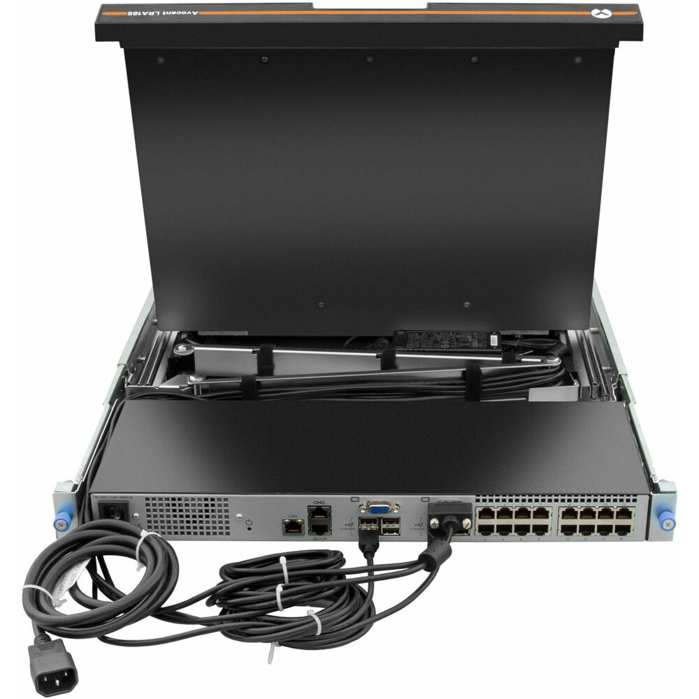 Vertiv Avocent LRA Rack Console 18.5 1U rack-mount KVM console with 18.5 in display — view 3