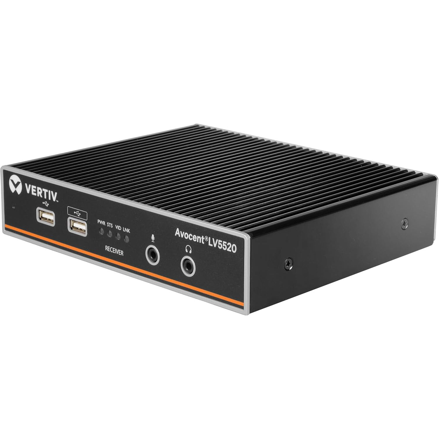 Vertiv Dual DP Extender 4K60 USB 2.0 desktop KVM extender for dual DisplayPort workstation extension — view 3