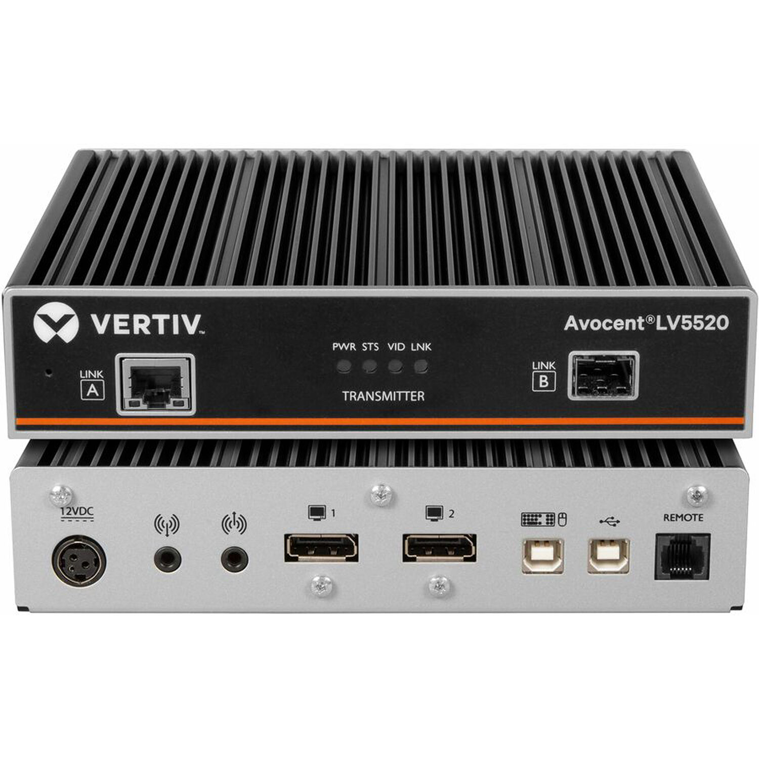 Vertiv LV5520T-400 dual DisplayPort 4K60 USB 2.0 KVM extender — view 5