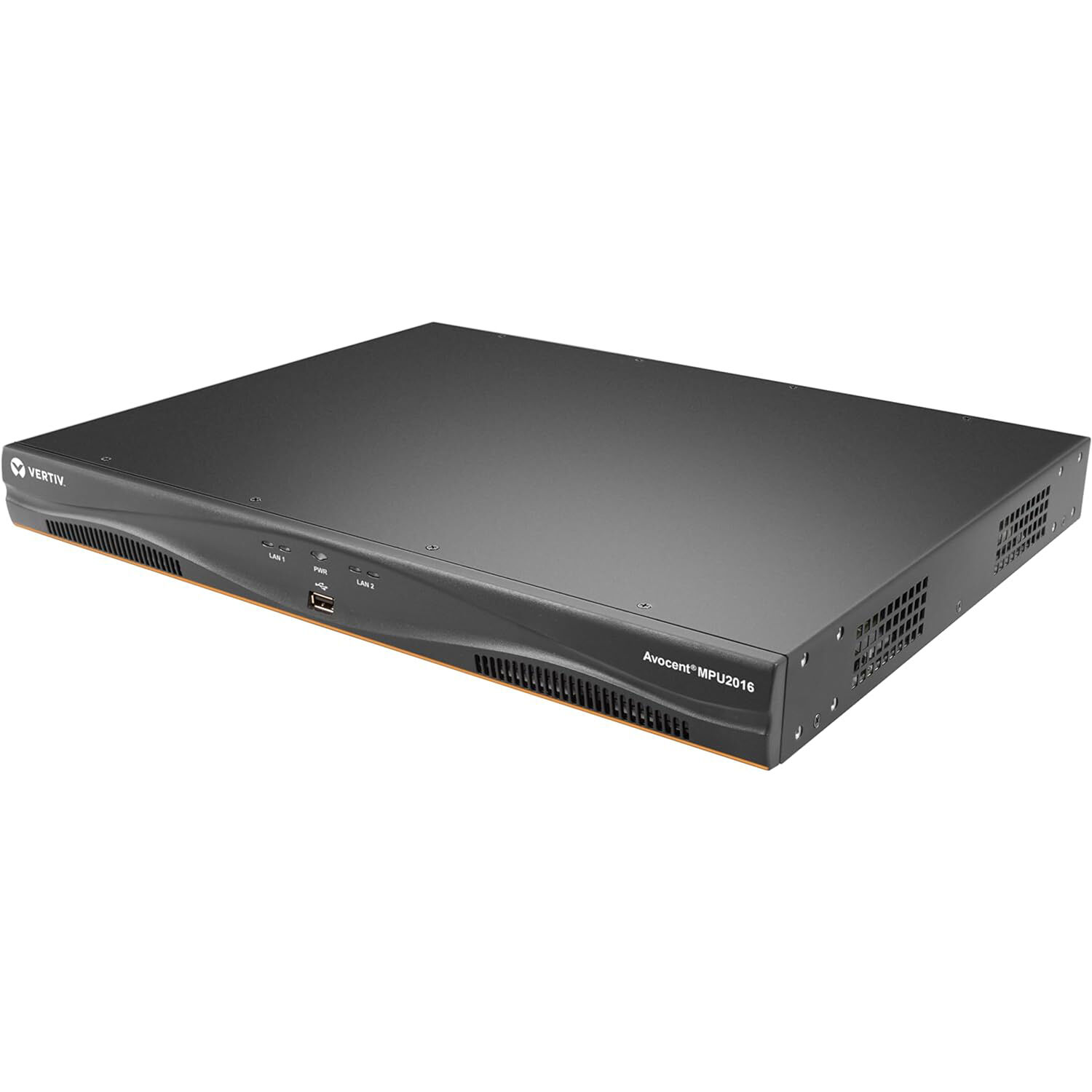 Vertiv 16 port KVM with 2 digital paths, dual AC power supplies, and TAA compliance — view 3