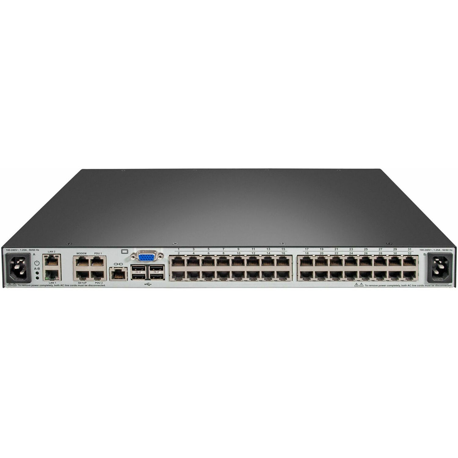 Vertiv 32-port dual digital KVM switch with rack mount design and TAA compliance — view 4