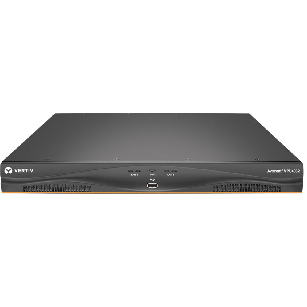 Vertiv 32-port digital KVM switch with 4 paths, dual AC power supplies, and TAA compliance — view 2