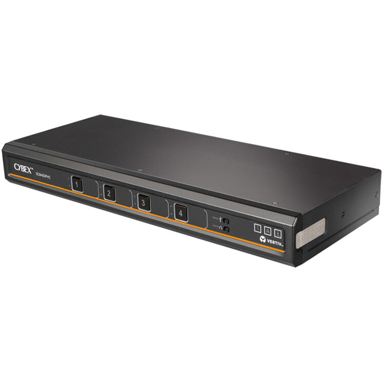 Vertiv SC845DPHC-400 secure 4-port DisplayPort USB-C KVM switch with CAC — view 3