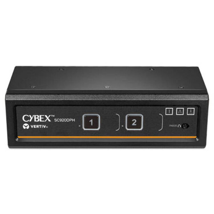 Vertiv SC DPH Secure KVM 2 Port DD desktop secure dual-display switch — view 2
