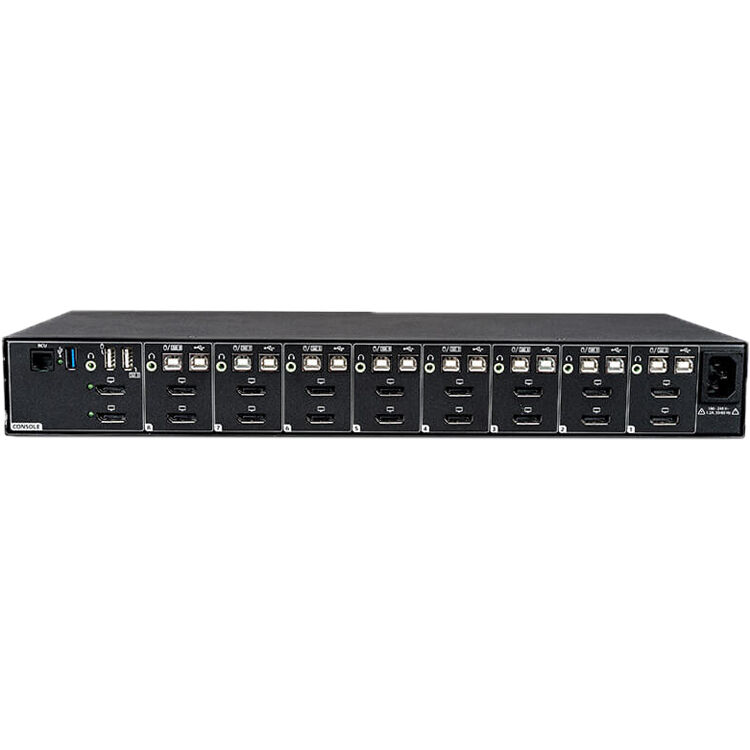 Vertiv CYBEX SC985DPH-400 secure 8-port dual-display desktop KVM switch with CAC support — view 3