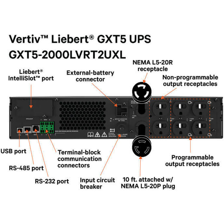 Vertiv Liebert GXT5 2000VA 120 — view 5