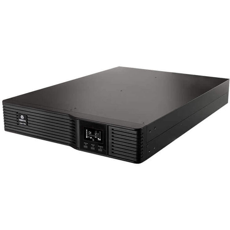 Vertiv Liebert PSI5 800 tower UPS with rotatable LCD and multiple outlets — view 2