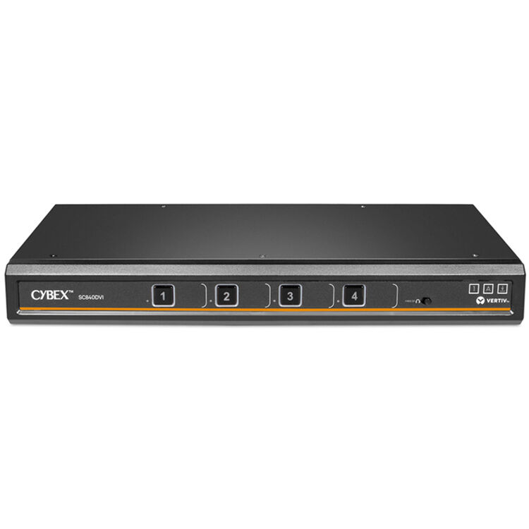 Vertiv SC DVI Secure KVM 4 Port SD for secure single-display rack-mount switching — view 2