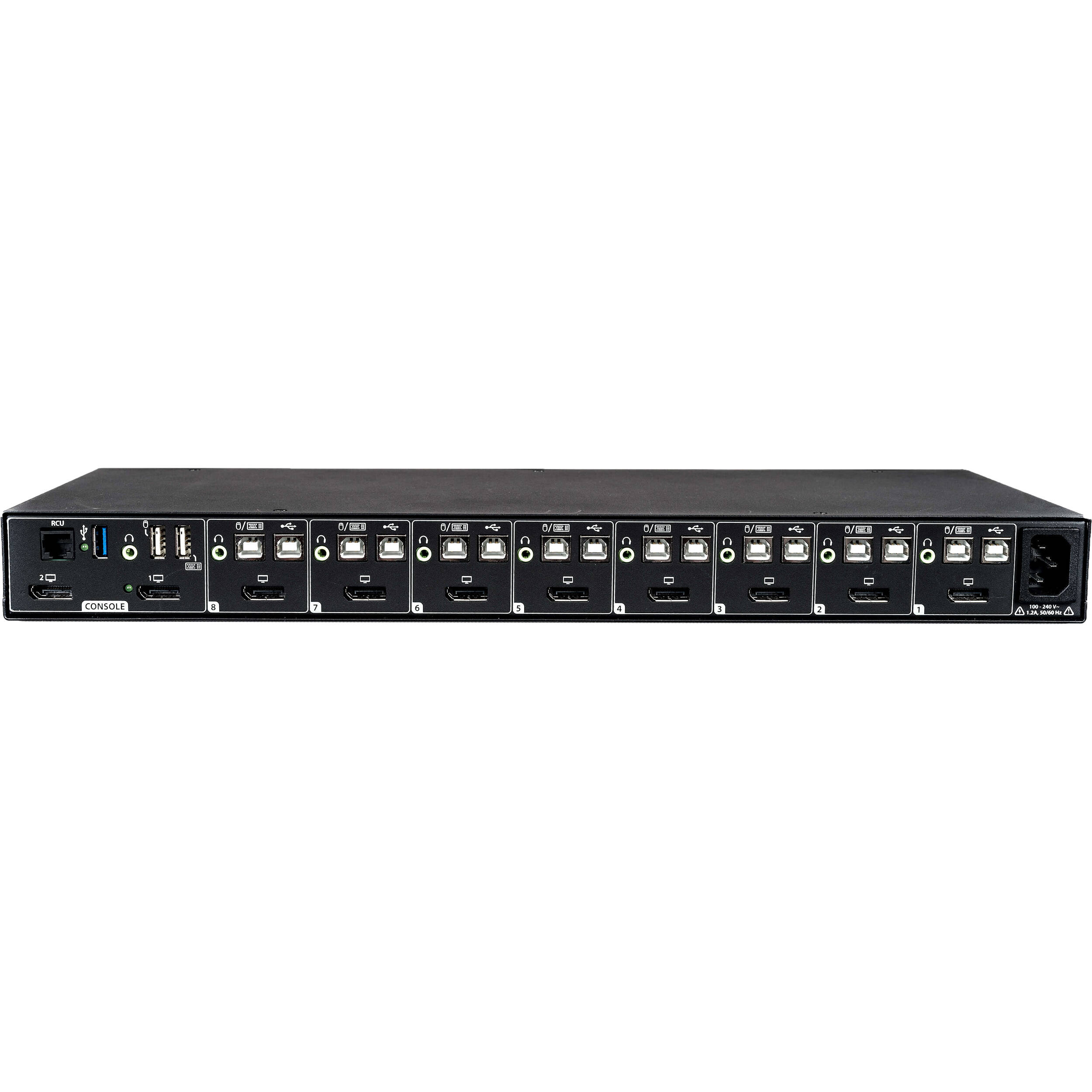 Vertiv SC Universal DP/H Secure Desktop Matrix 2x8 KVM with CAC desktop switch — view 2