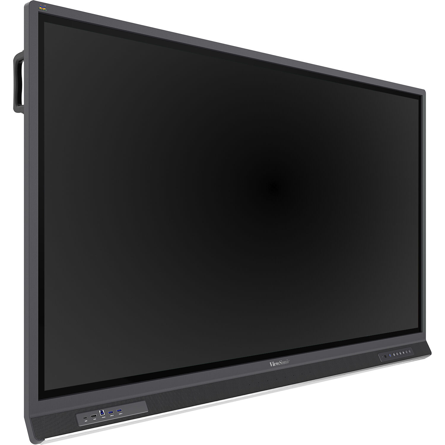 ViewSonic 65-inch 4K interactive flat panel display with integrated microphone and USB-C — view 2