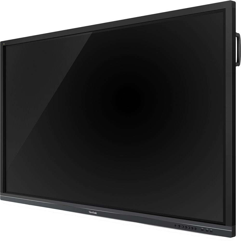 ViewSonic 75-inch ViewBoard IFP7550-E2 4K interactive display bundle with wireless adapter and mobile trolley cart — view 3