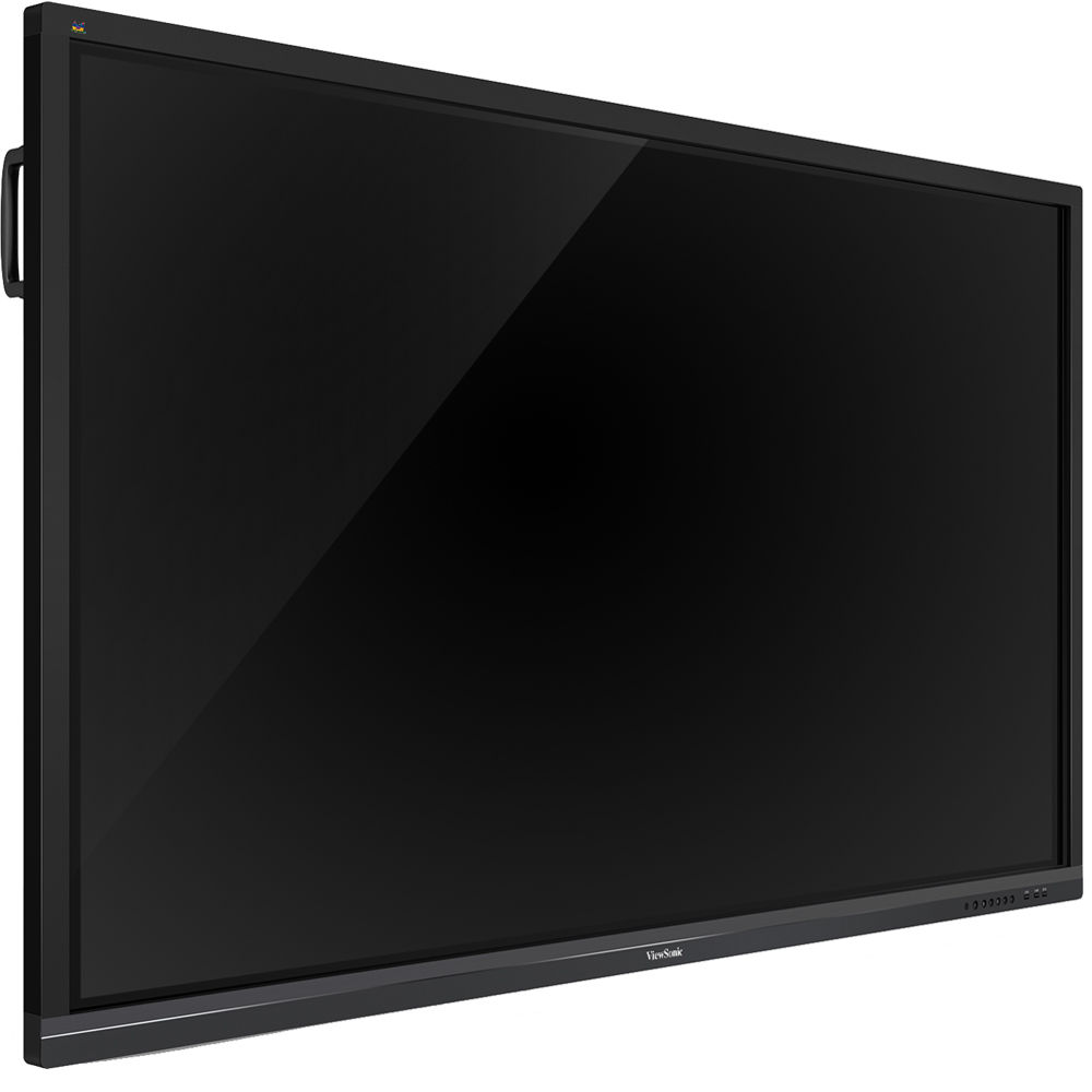 ViewSonic 75-inch ViewBoard IFP7550-E2 4K interactive display bundle with wireless adapter and mobile trolley cart — view 4