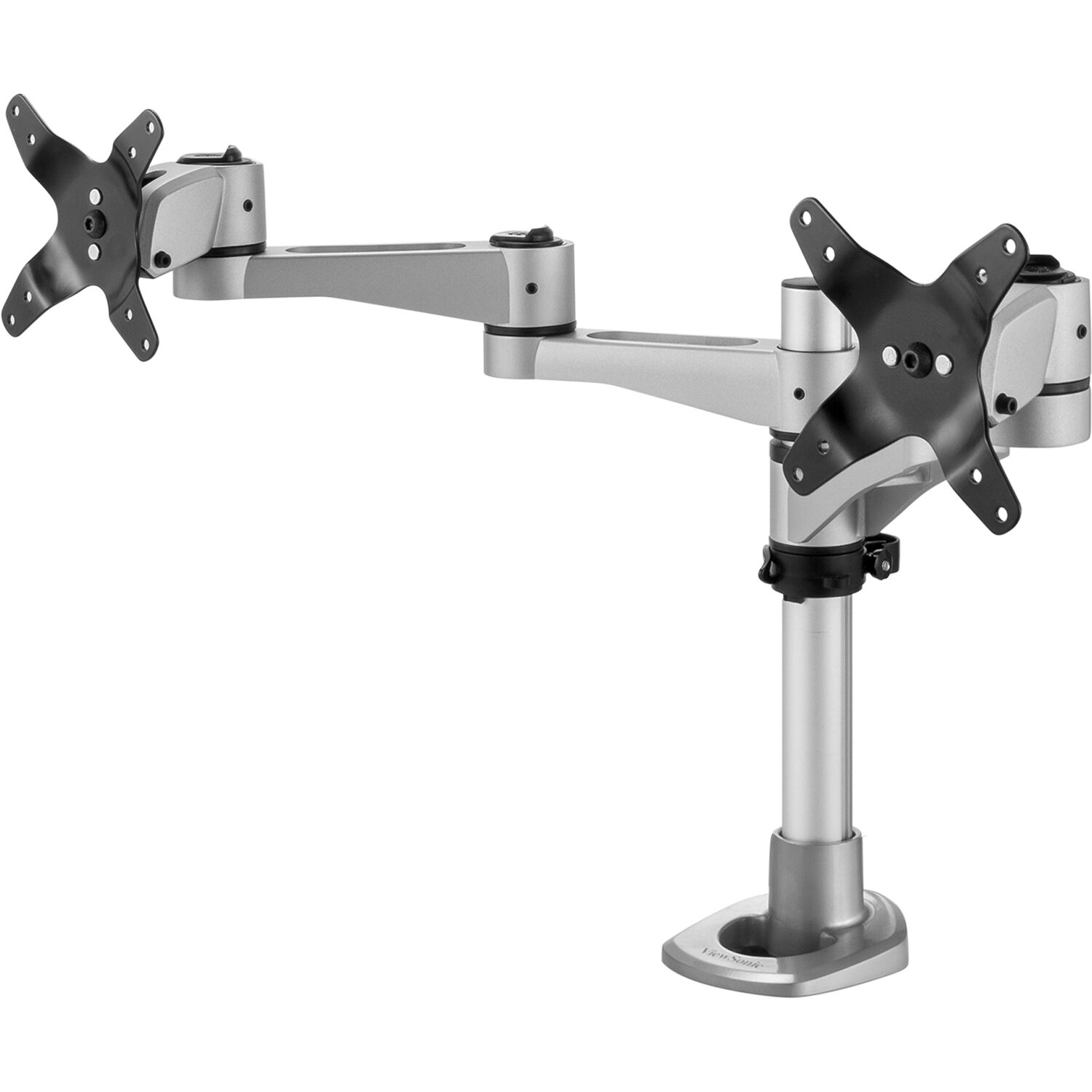 ViewSonic dual monitor mounting arm for two-screen desk setup — view 2