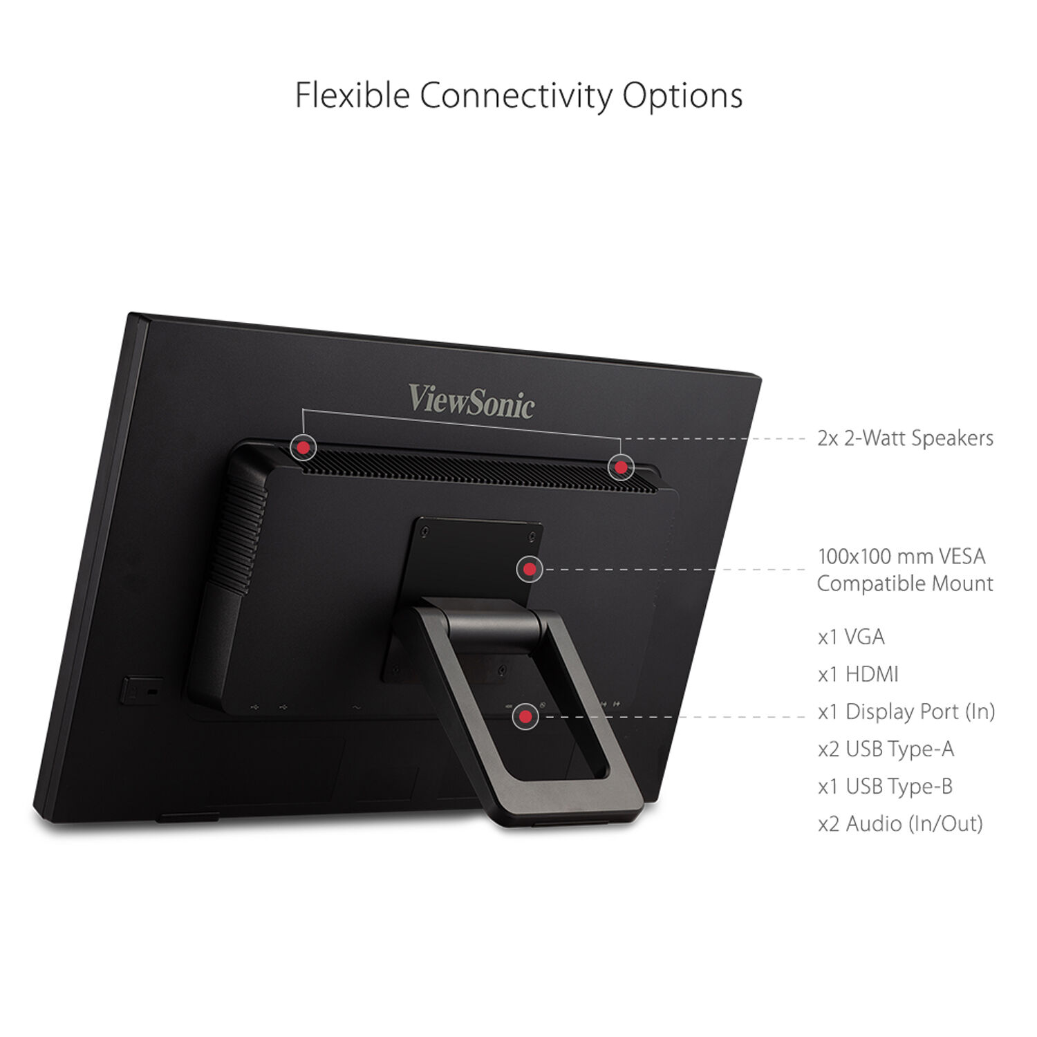 ViewSonic TD2423D 24-inch Full HD IR 10-point touch display for business workflows — view 11