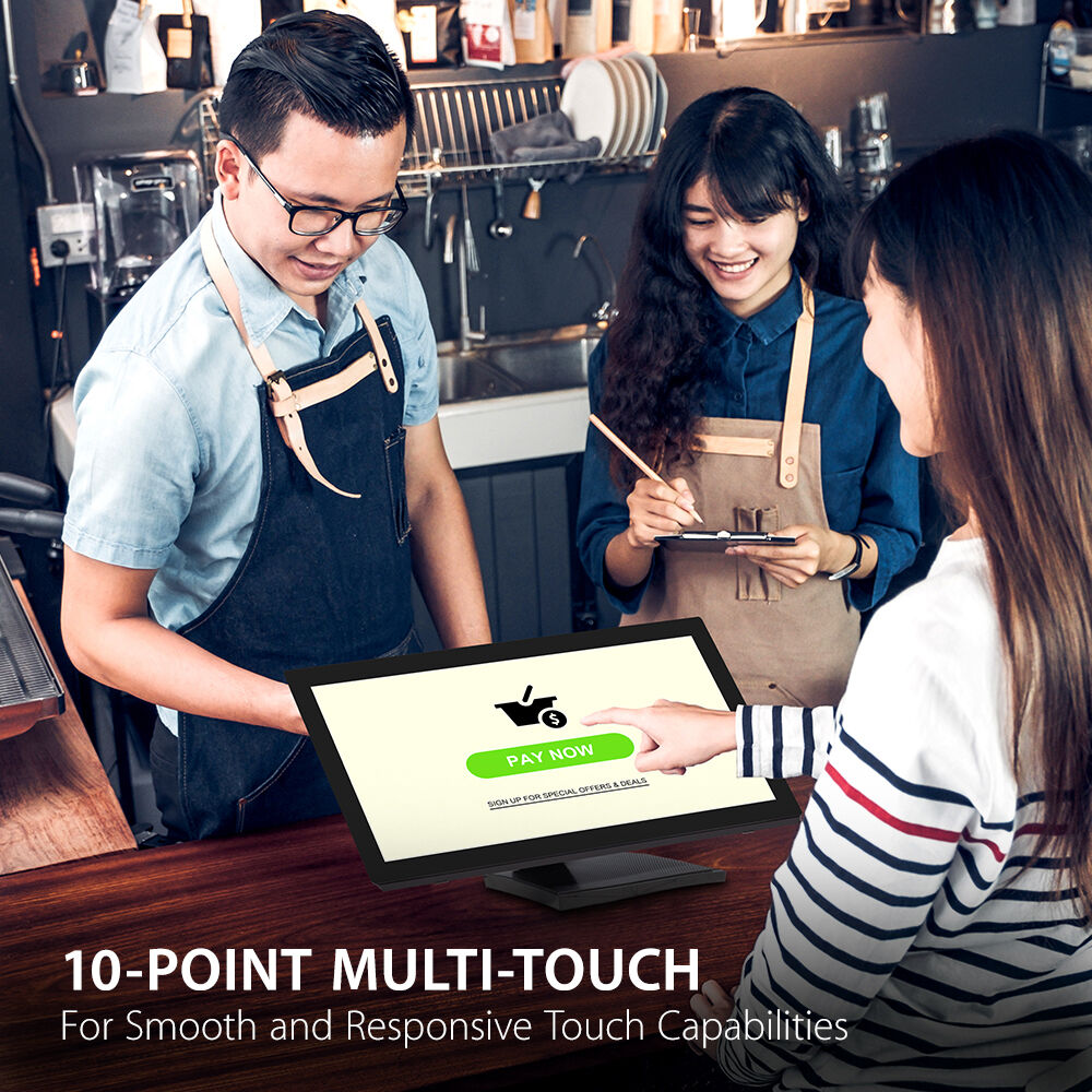 ViewSonic TD2760 27-inch Full HD 10-point PCT touch monitor with ergonomic stand — view 12