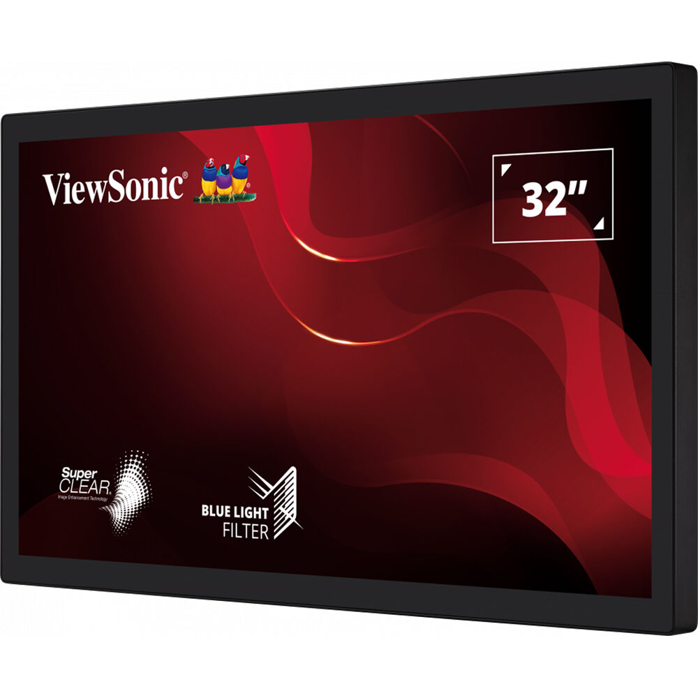 ViewSonic 32-inch open frame 10-point touch monitor with 1080p resolution for kiosk integration — view 3