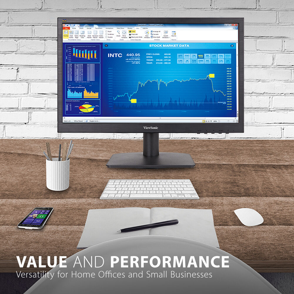 ViewSonic VA1903H 19-inch widescreen LCD monitor with compact 18.5-inch viewable display — view 6