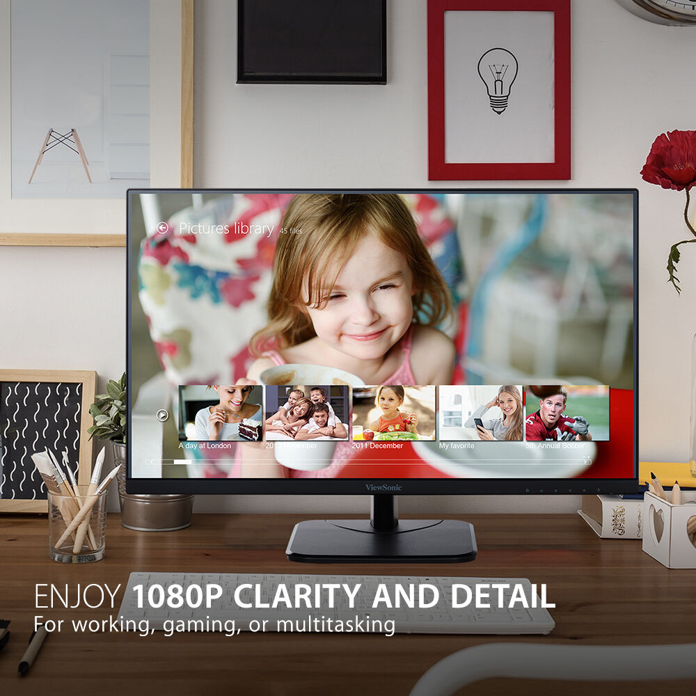ViewSonic 22-inch SuperClear IPS Full HD monitor with dual integrated speakers — view 14