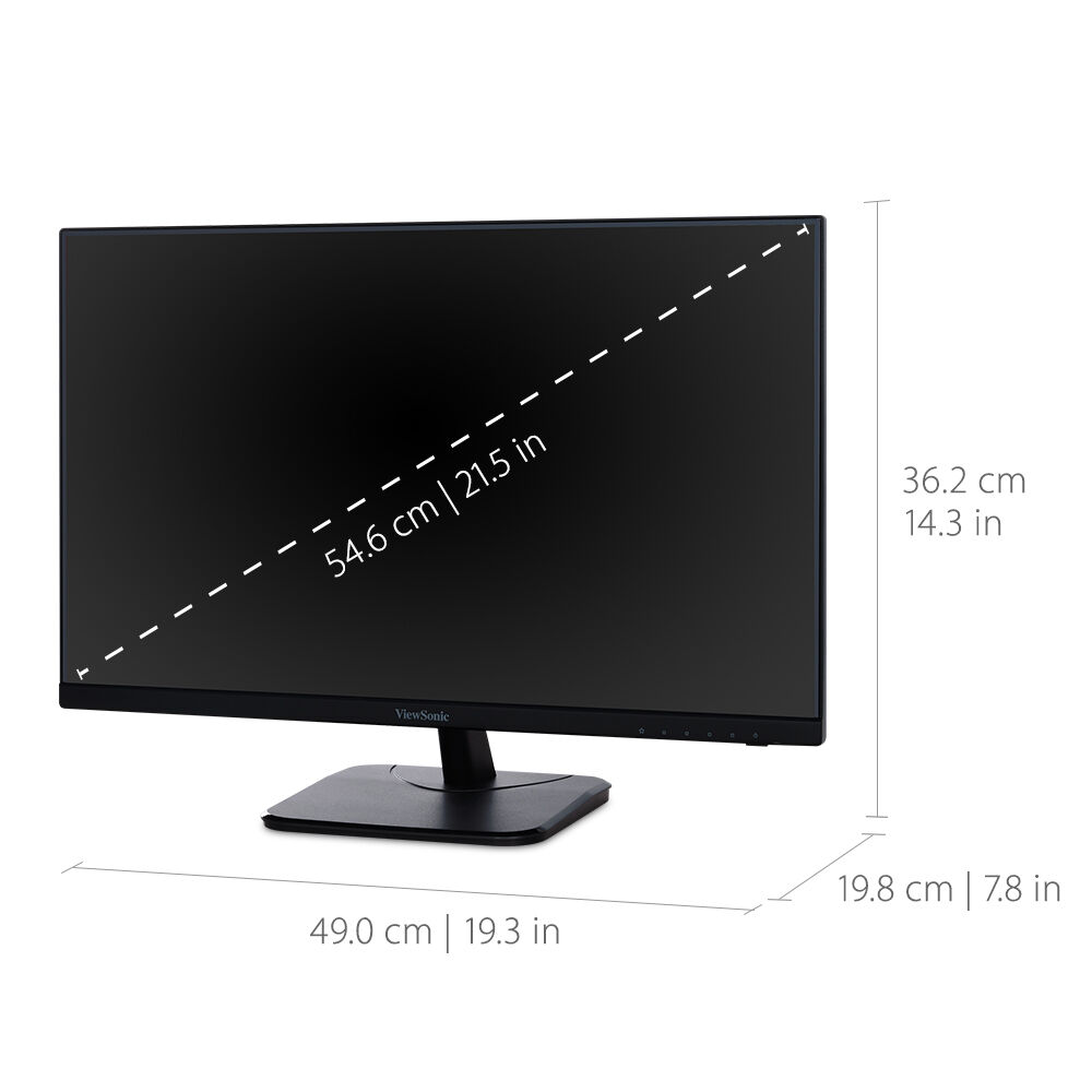 ViewSonic 22-inch SuperClear IPS Full HD monitor with dual integrated speakers — view 15
