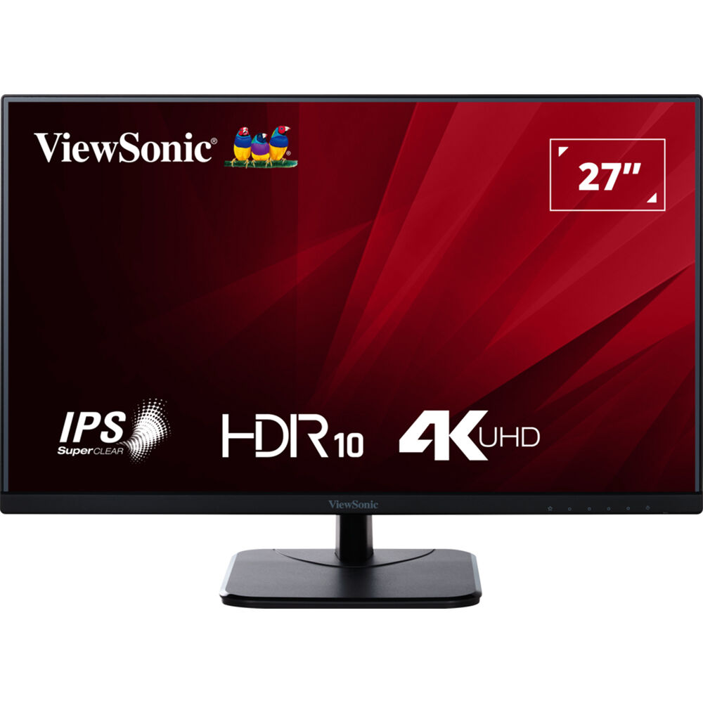 ViewSonic 27-inch 4K IPS monitor with HDMI and DisplayPort — view 2