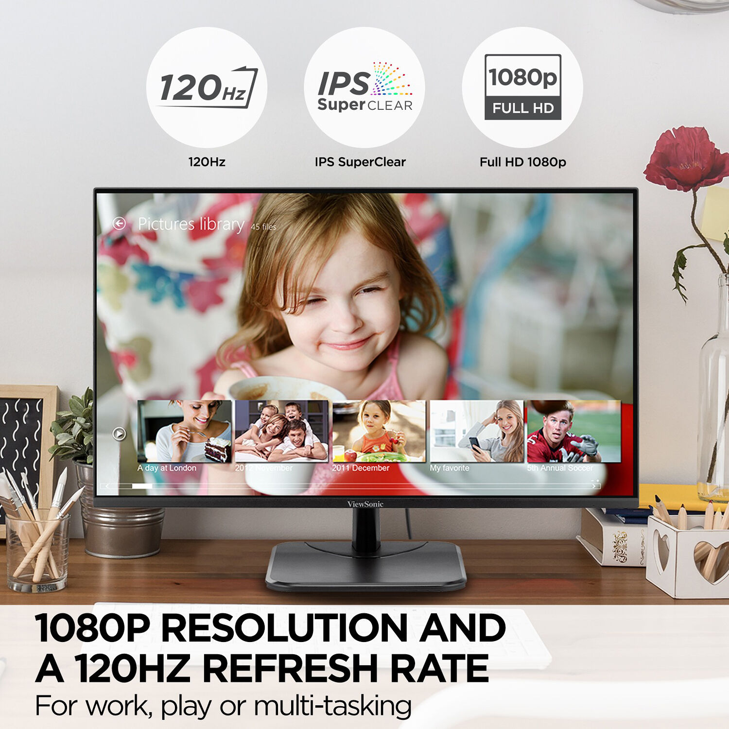 ViewSonic VA2756A-MHD 27-inch IPS 1080p monitor with Adaptive Sync and HDMI, DisplayPort, and VGA connectivity — view 12