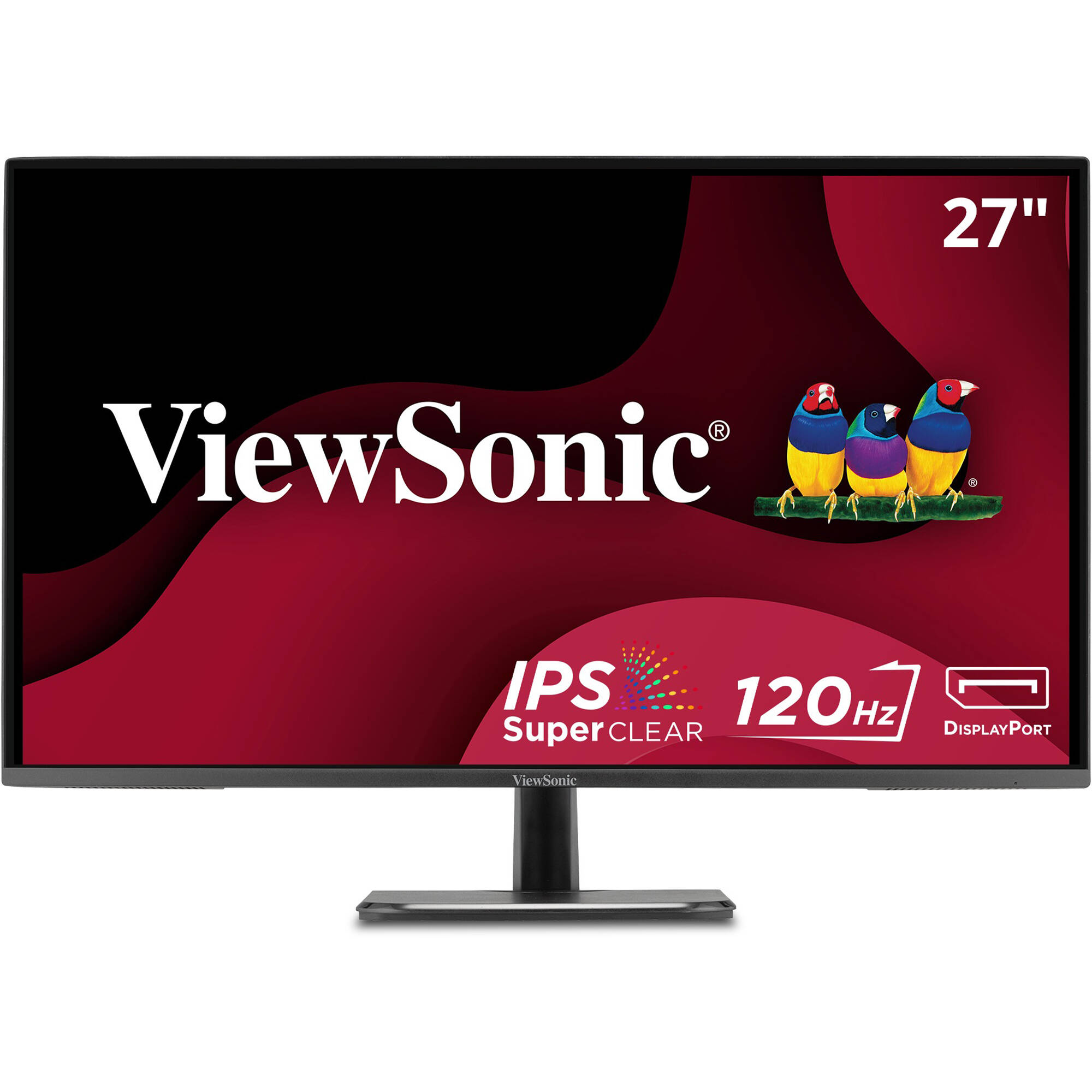 ViewSonic VA2756A-MHD 27-inch IPS 1080p monitor with Adaptive Sync and HDMI, DisplayPort, and VGA connectivity — view 5