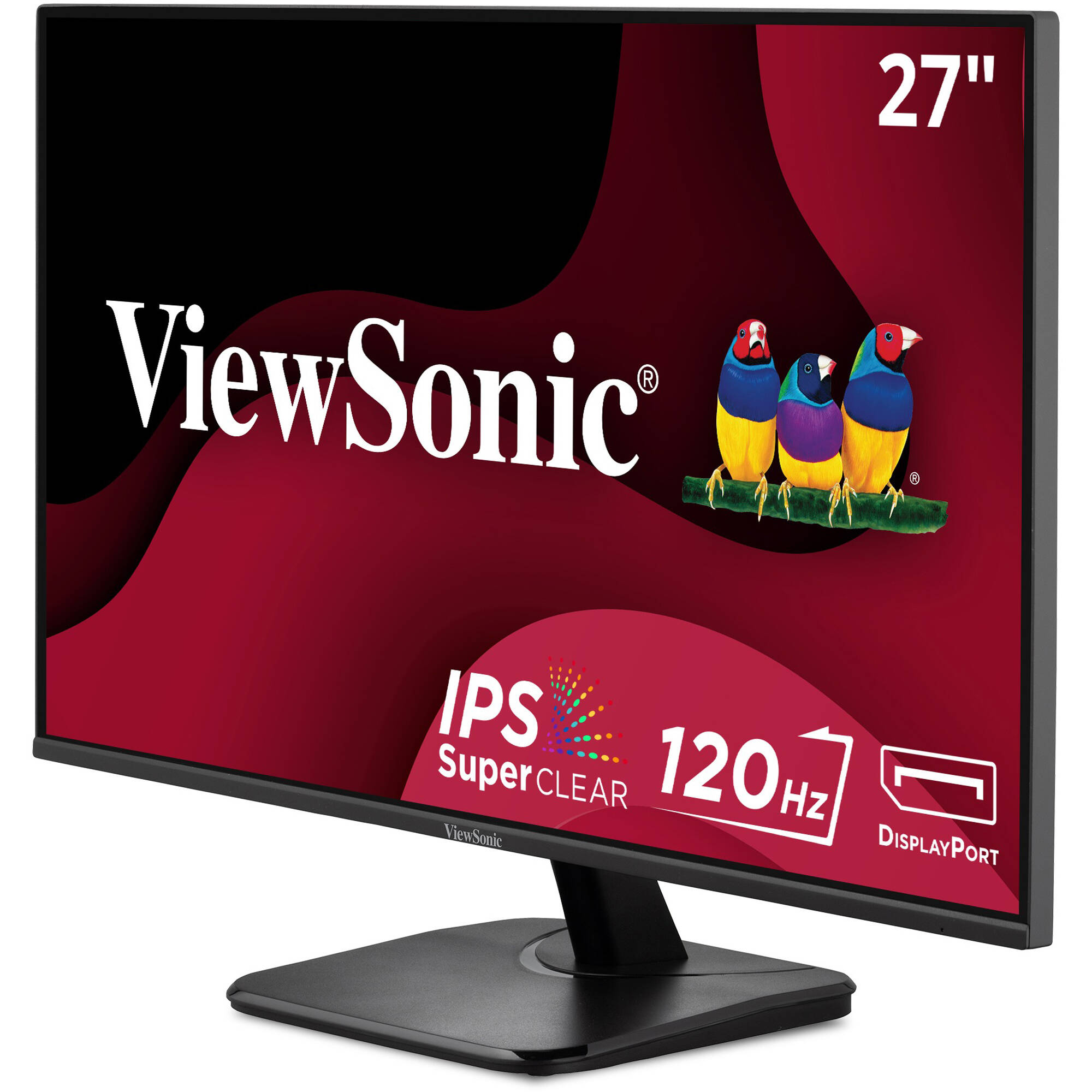 ViewSonic VA2756A-MHD 27-inch IPS 1080p monitor with Adaptive Sync and HDMI, DisplayPort, and VGA connectivity — view 6