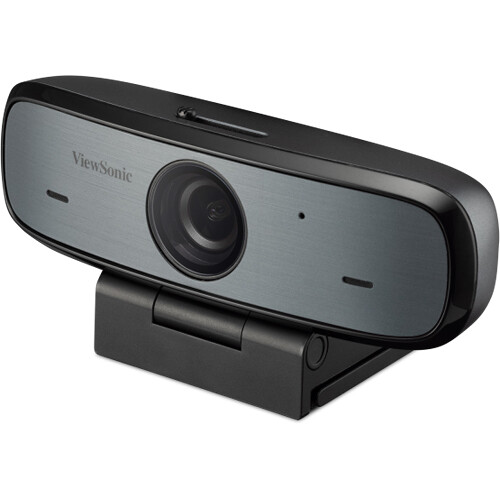 ViewSonic 1080p USB webcam with 3-in-1 magnetic clip and tripod mount — view 3