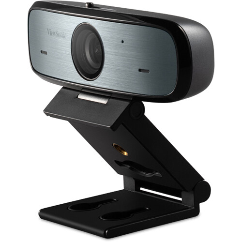 ViewSonic 1080p USB webcam with 3-in-1 magnetic clip and tripod mount — view 5