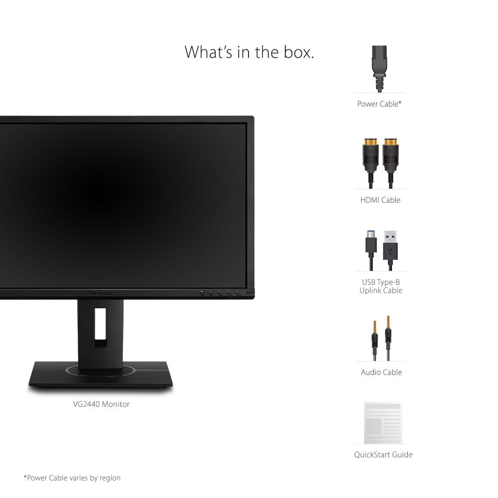 ViewSonic 24-inch Full HD LCD monitor with HDMI, DisplayPort, VGA, and USB hub — view 13