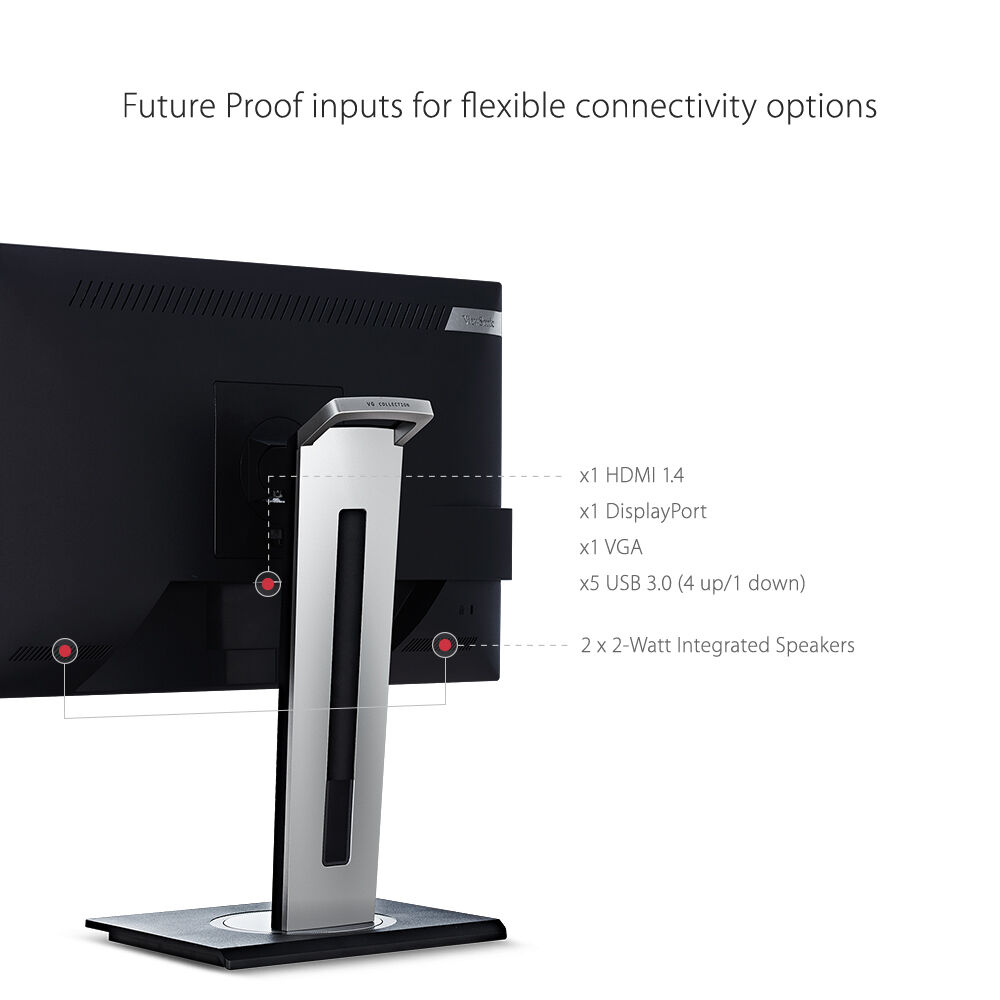 ViewSonic 24-inch IPS monitor with built-in privacy filter and ergonomic stand — view 11