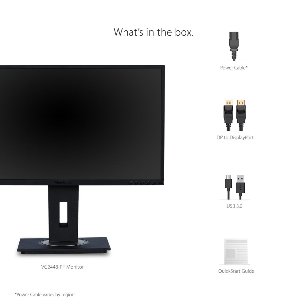 ViewSonic 24-inch IPS monitor with built-in privacy filter and ergonomic stand — view 12