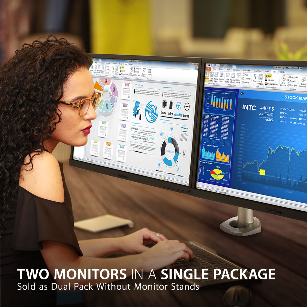 ViewSonic VG2448A-2_H2 24-inch Full HD IPS monitor dual pack with HDMI, DisplayPort, and VGA — view 6