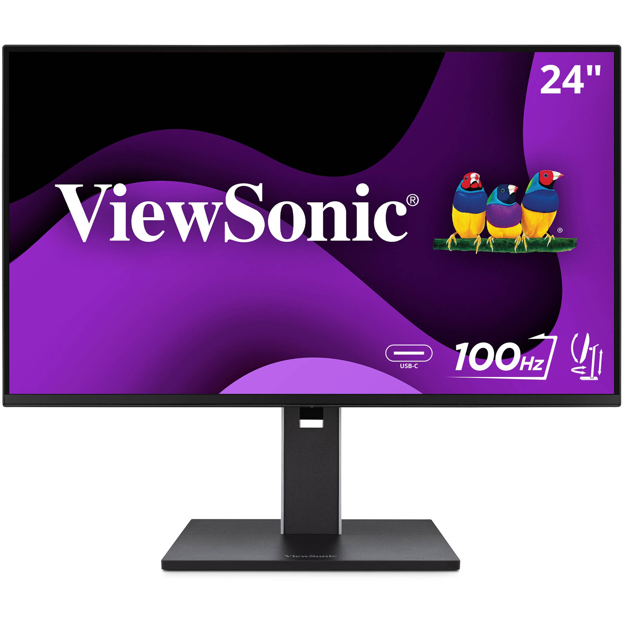 ViewSonic VG2452 24-inch IPS ergonomic monitor with Full HD resolution and USB-C — view 2