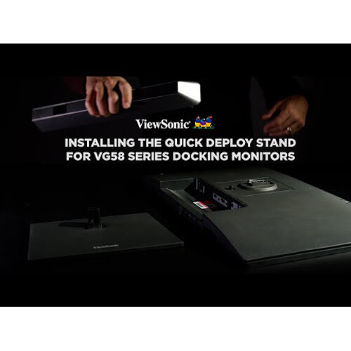 ViewSonic VG2458 24-inch IPS docking monitor with USB-C, RJ45, and ergonomic stand — view 12