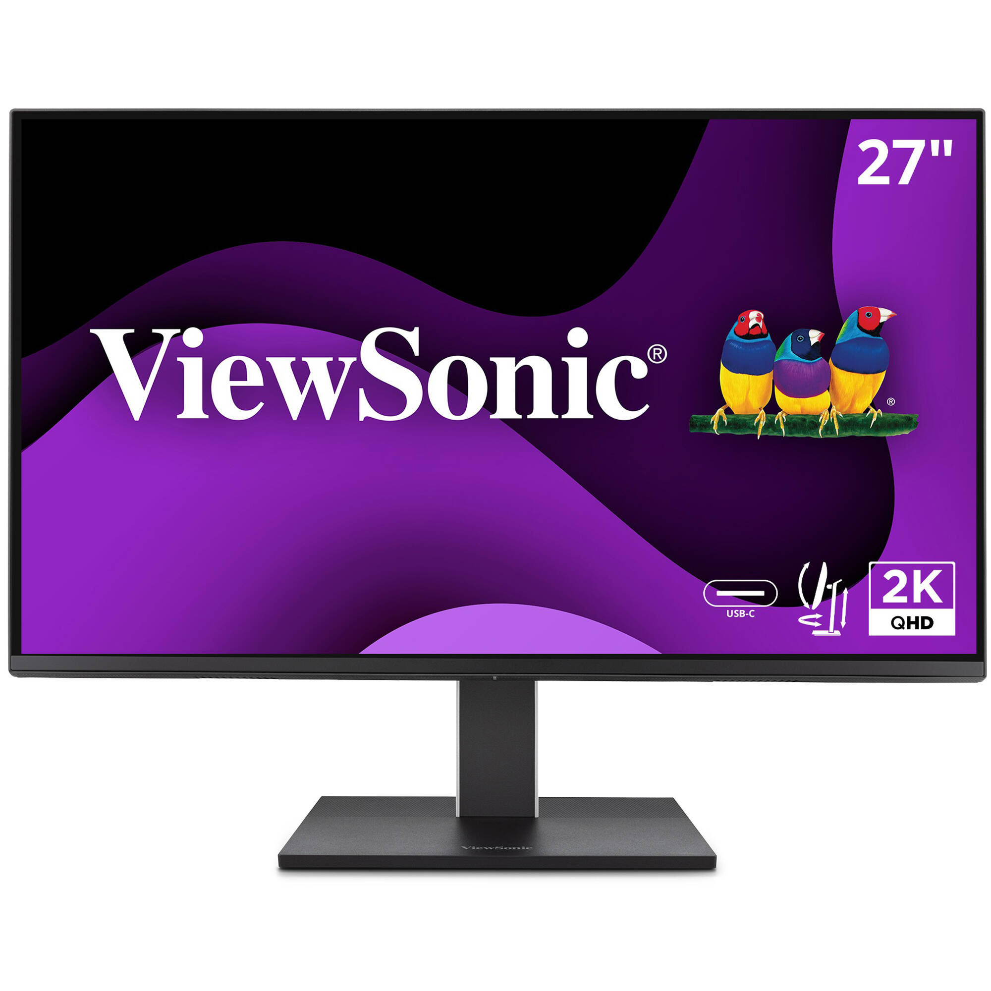 ViewSonic VG2752-2K 27-inch IPS 1440p ergonomic monitor with USB-C — view 2